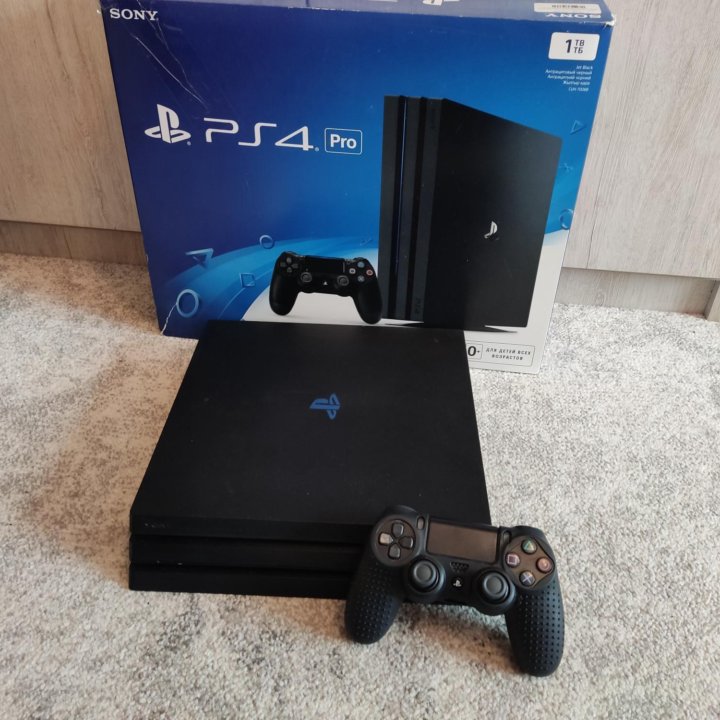 PS4 Pro 1Tb+GTA 5, NFS (100 игр)