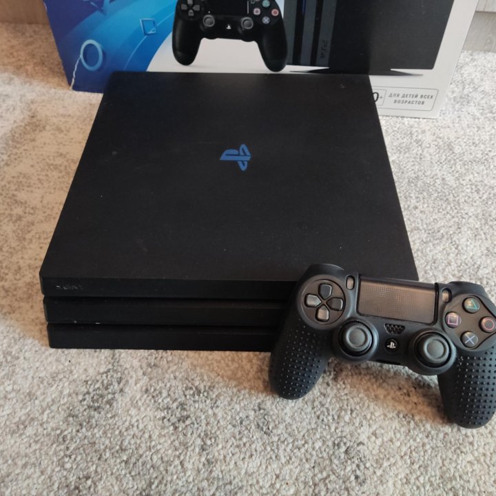 PS4 Pro 1Tb+GTA 5, NFS (100 игр)