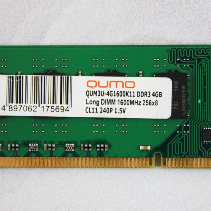 Оперативная память DDR3 4 GB 1600 MHz QUMO