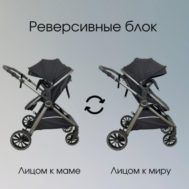 Детская коляска-трансформер 3 в 1 Luxmom v8