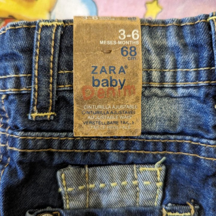 Джинсы Zara 68 см