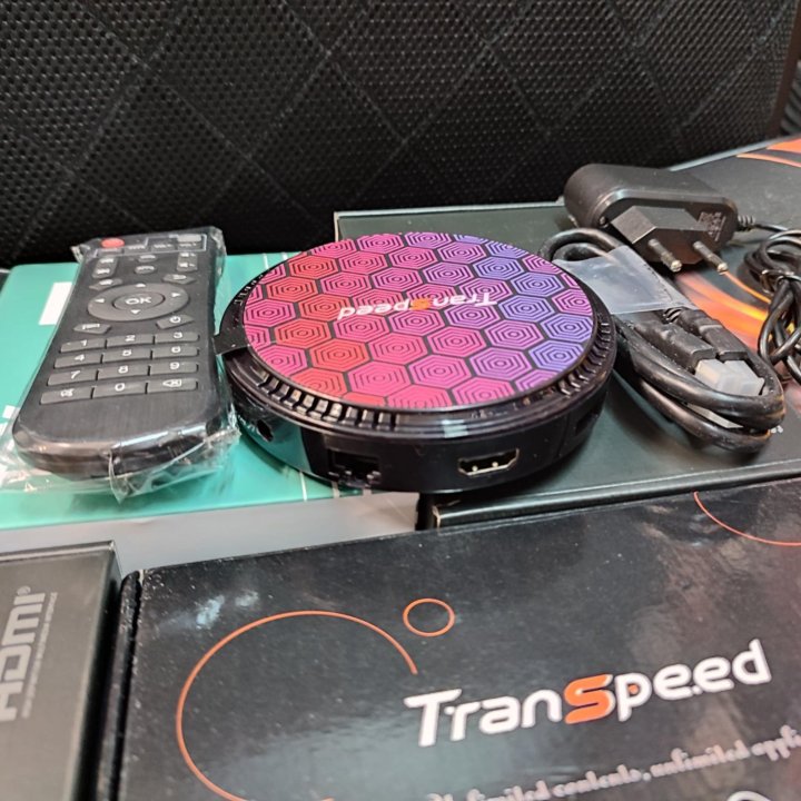 Новые тв приставки Transpeed H618. Настроены