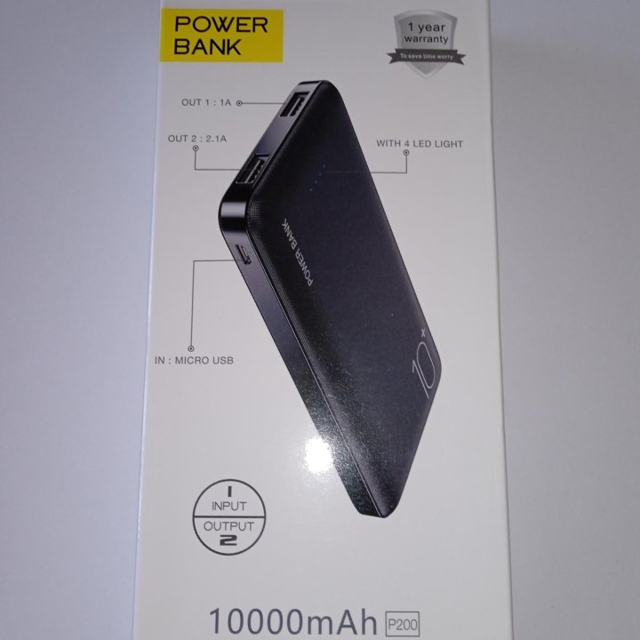 2 шт пауер банк новый powerbank