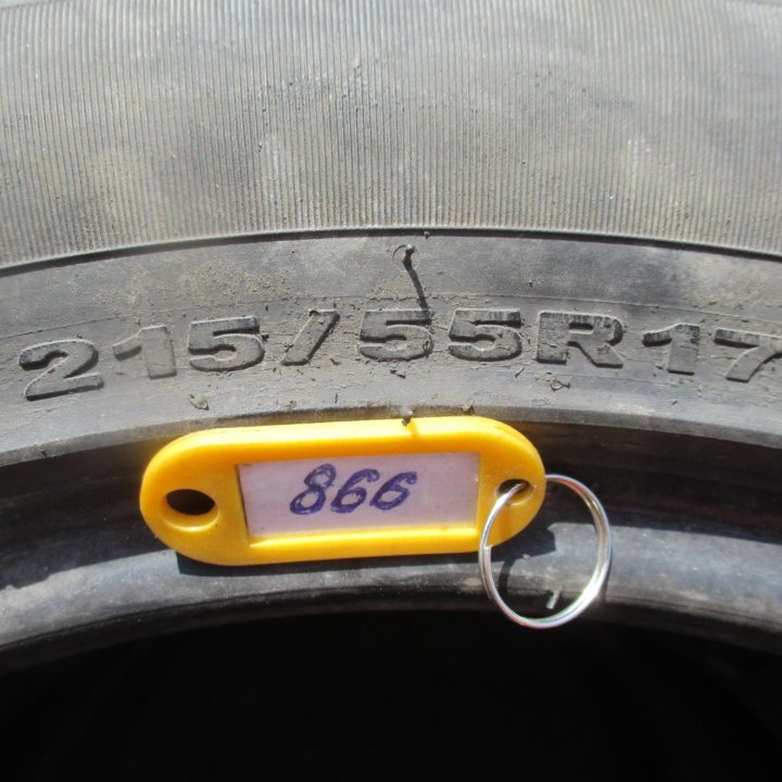 2шт 215 \ 55 R17 Hankook