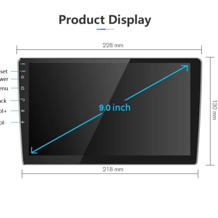 Магнитола андроид 9 дюймов 4/64( 8 ядер)