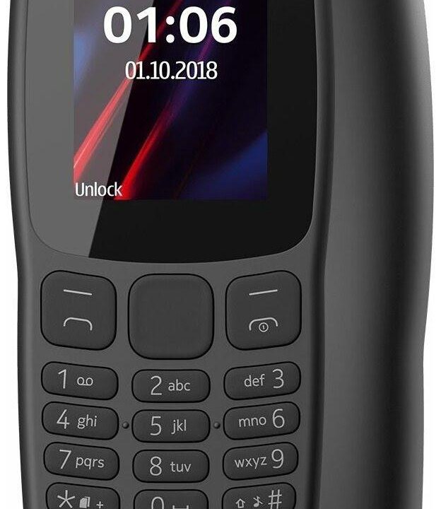 Сотовый телефон Nokia 106 (2018) серый