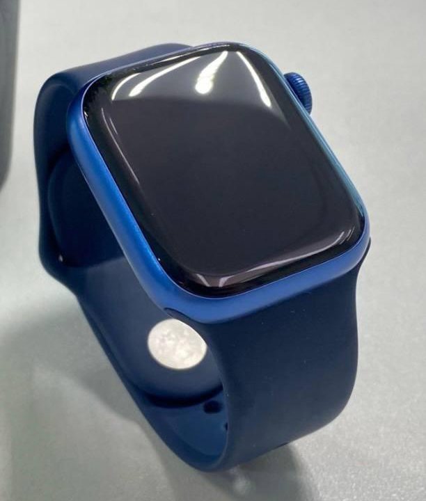 Apple Watch 7 41 mm Blue Магазин, Рассрочка