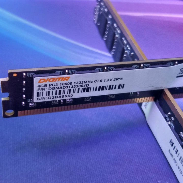 Оперативная память для компьютера 4 gb 2 шт ddr3