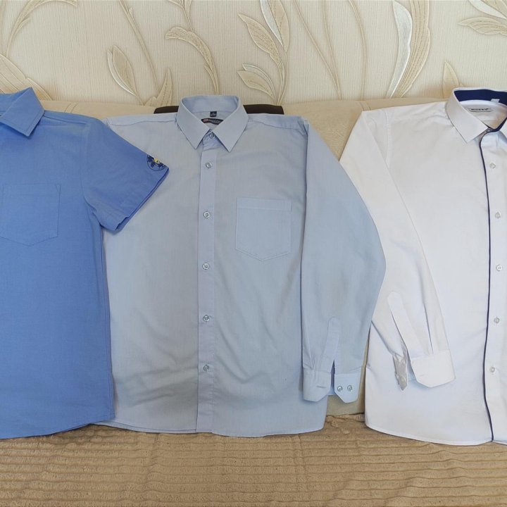 Рубашки 3 шт-Идеальное состояние-Рост 146-155 см