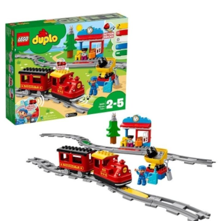 Lego duplo Поезд на паровой тяге