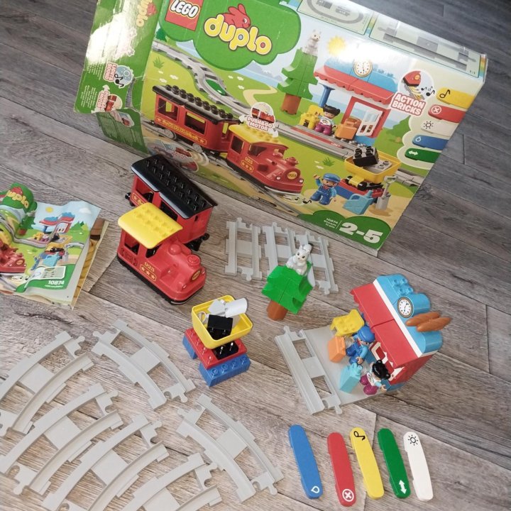 Lego duplo Поезд на паровой тяге