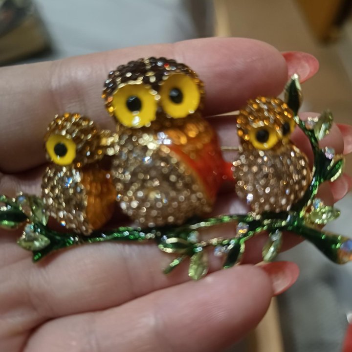 Красивая брошь