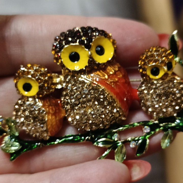 Красивая брошь