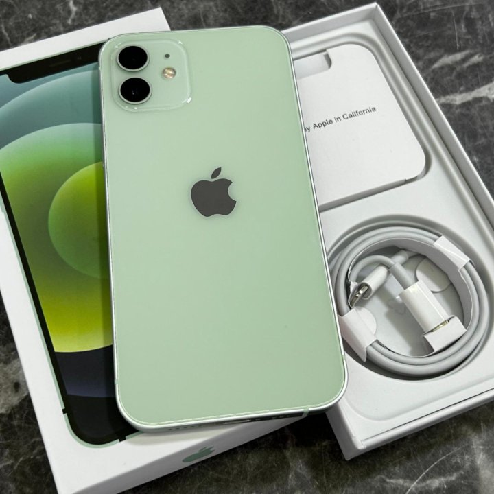 Отличный iPhone 12 128Gb Green 1 физ сим + eSim