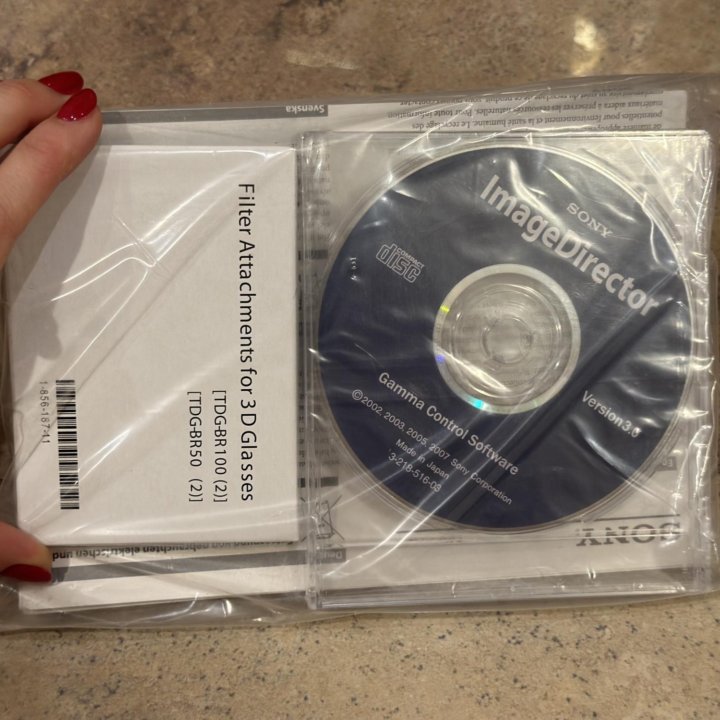 CD диск от ТВ Sony инструкция фильтры для очков