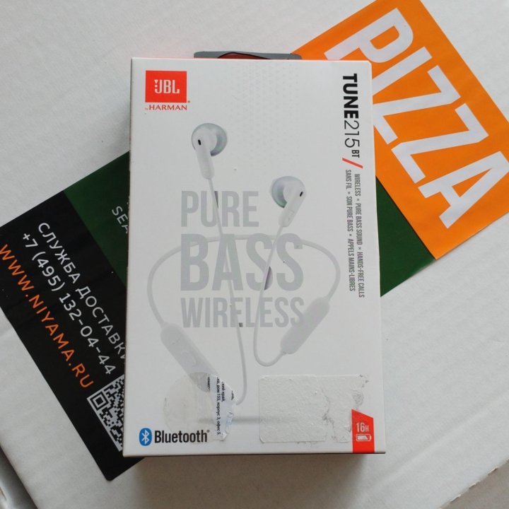 Беспроводные JBL Tune 215Вт PURE BASS