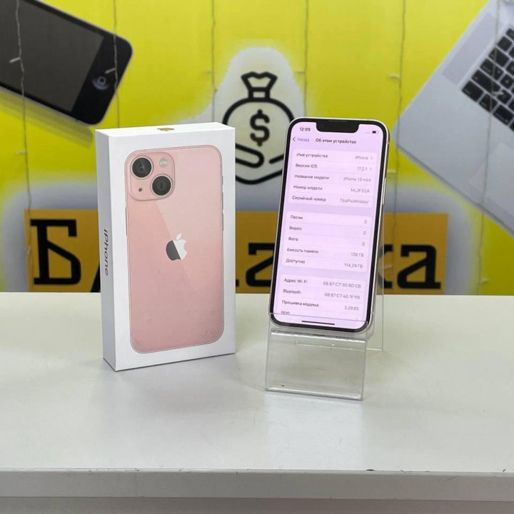 iPhone 13 mini 128gb розовый