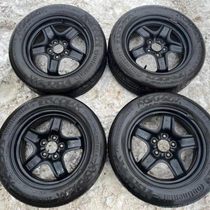 Лето Continental 205/55 R16 Диски Opel 5x110 D65.1