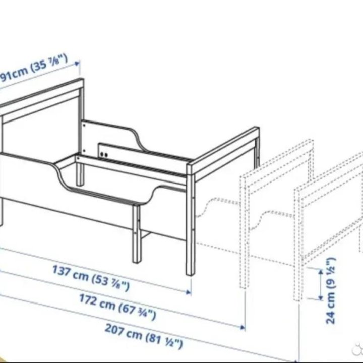Кровать раздвижная Икея