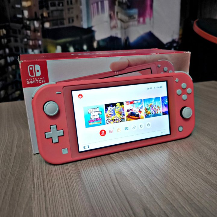 Nintendo Switch Lite | 256GB | 32 игры | НОВАЯ