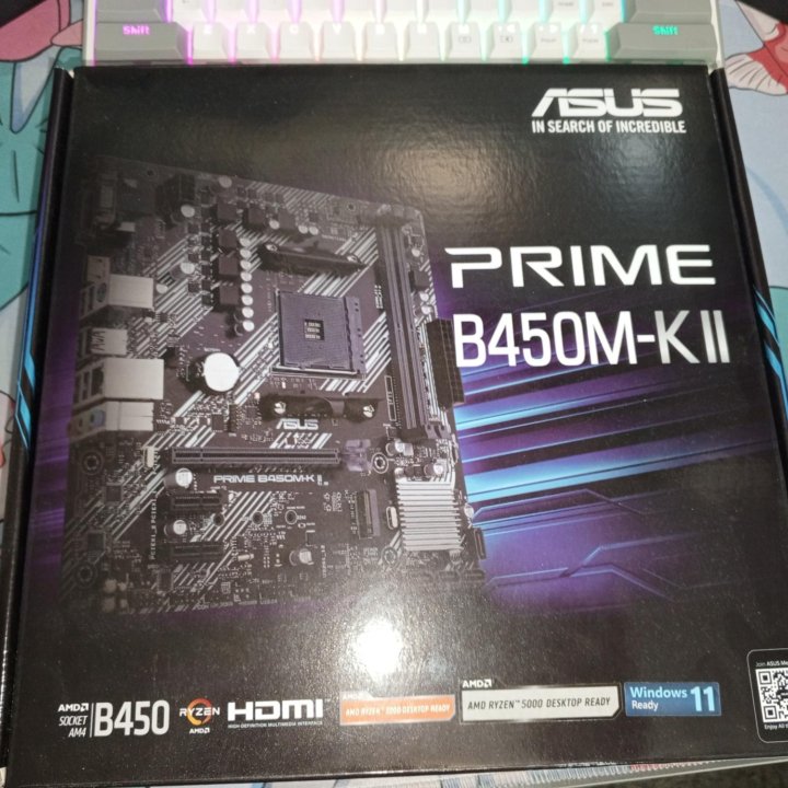 Материнская плата Asus prime b450m k ii