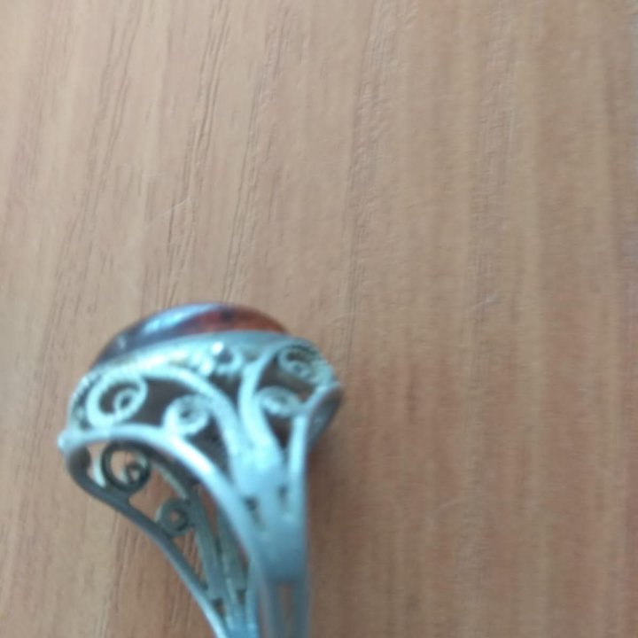 Перстень серебряный