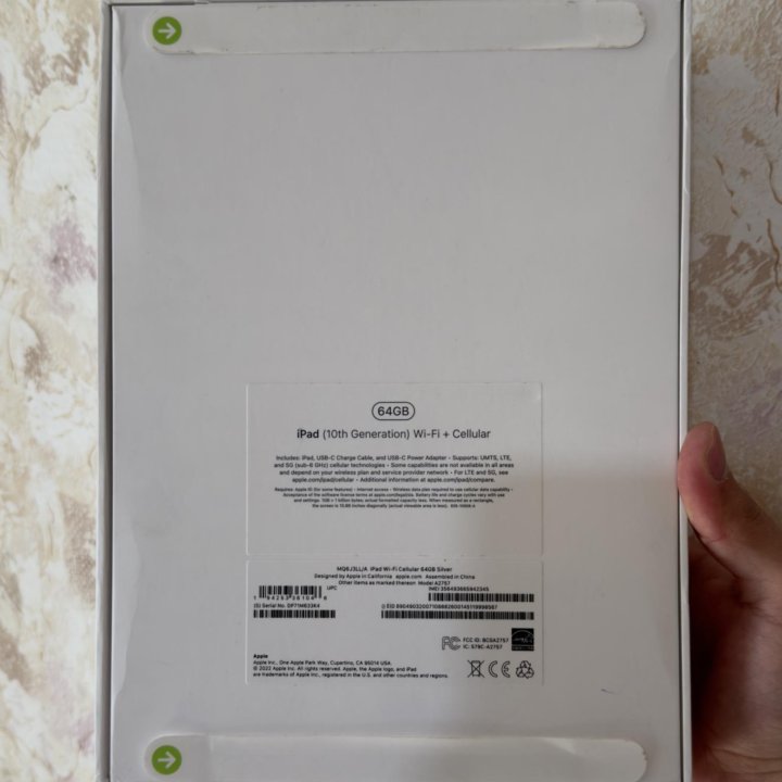 Новый iPad 10 64gb WiFi+Cellular Silver гарантия