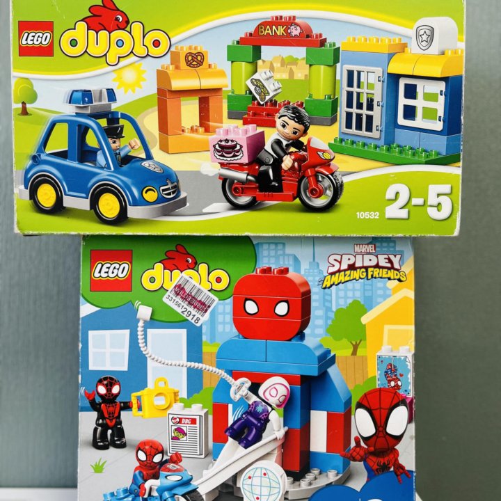 Lego duplo человек паук и другие