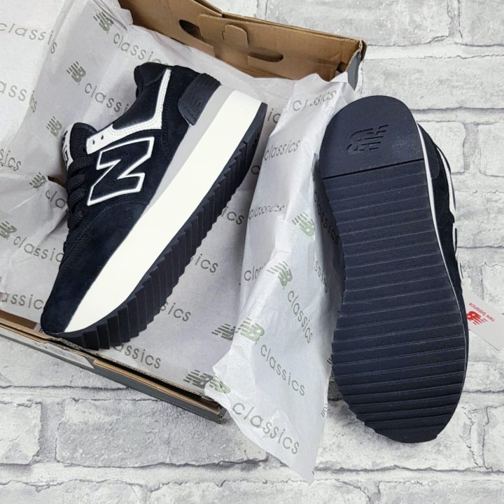 Женские кроссовки на платформе New Balance 574 ✔️