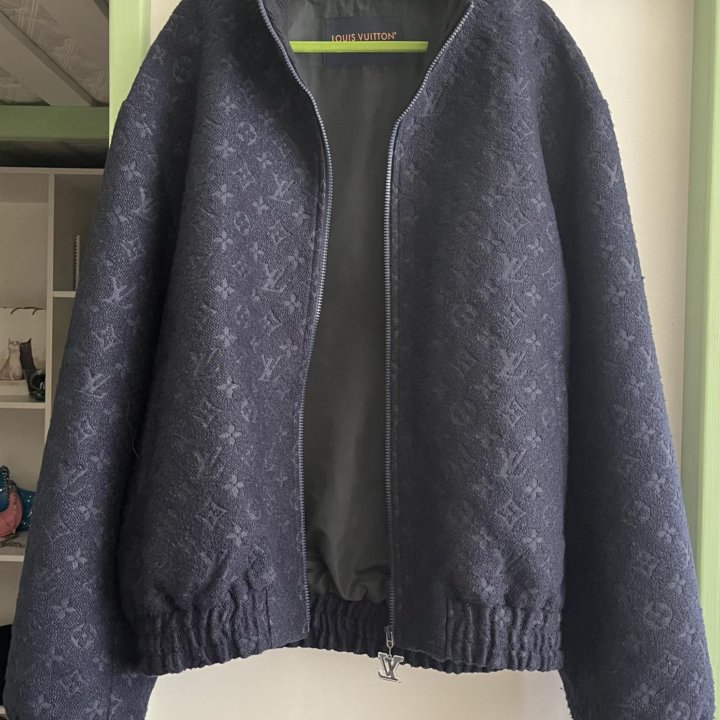 LV Monogram Wool Bouclette Zipped Blouson jacket