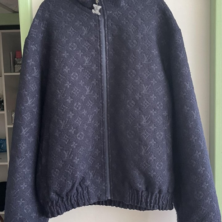 LV Monogram Wool Bouclette Zipped Blouson jacket