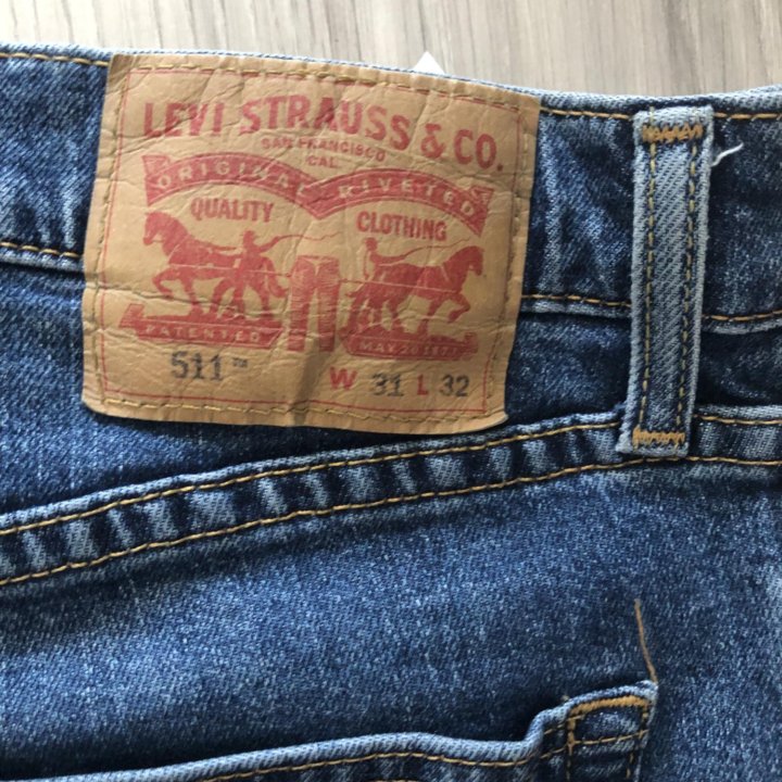 Джинсы мужские levis 511 разм 31/32