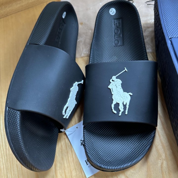 Шлепанцы Polo Ralph Lauren, 44р, черные