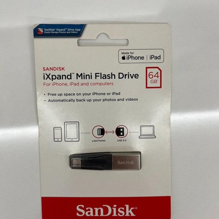 Флэш карта ixpand mini flash drive 64gb