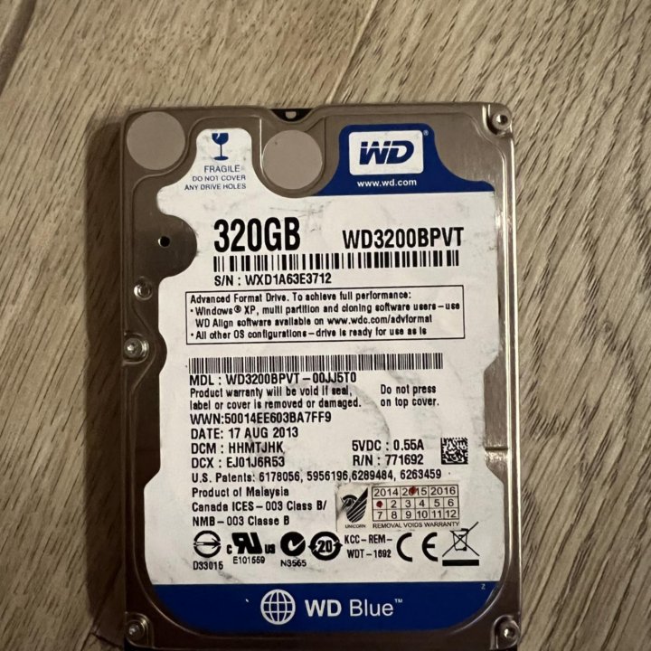 Жесткий диск Western Digital 320 Gb