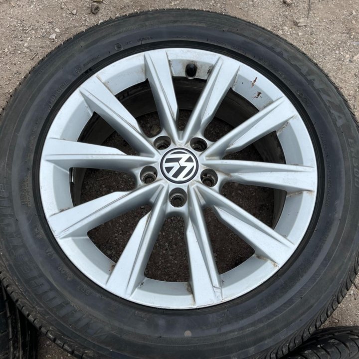 Оригин Литые Диски R17 VW 5x112 Bridgestone 235/55