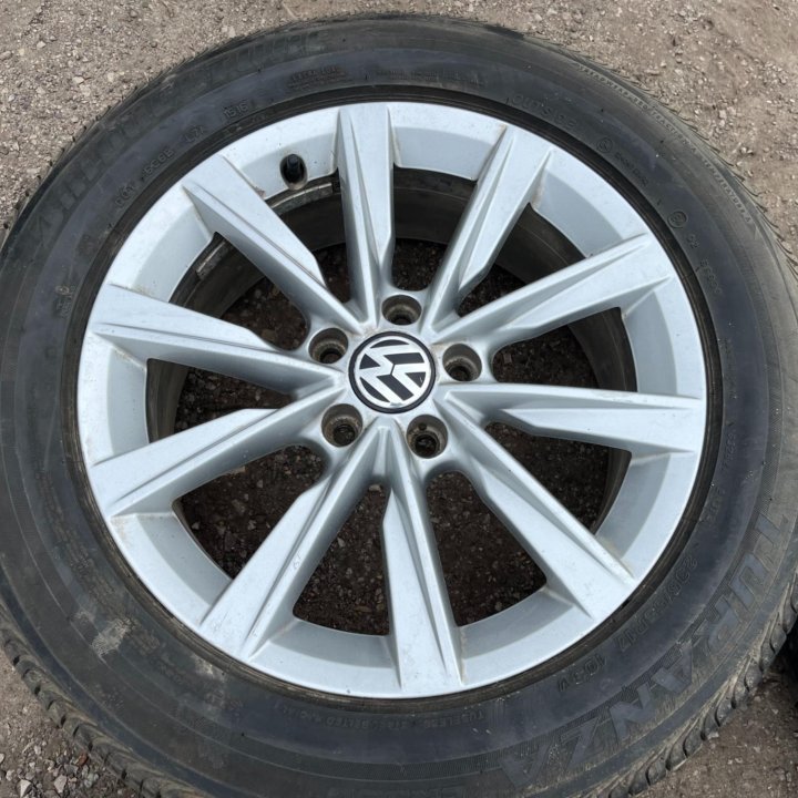 Оригин Литые Диски R17 VW 5x112 Bridgestone 235/55