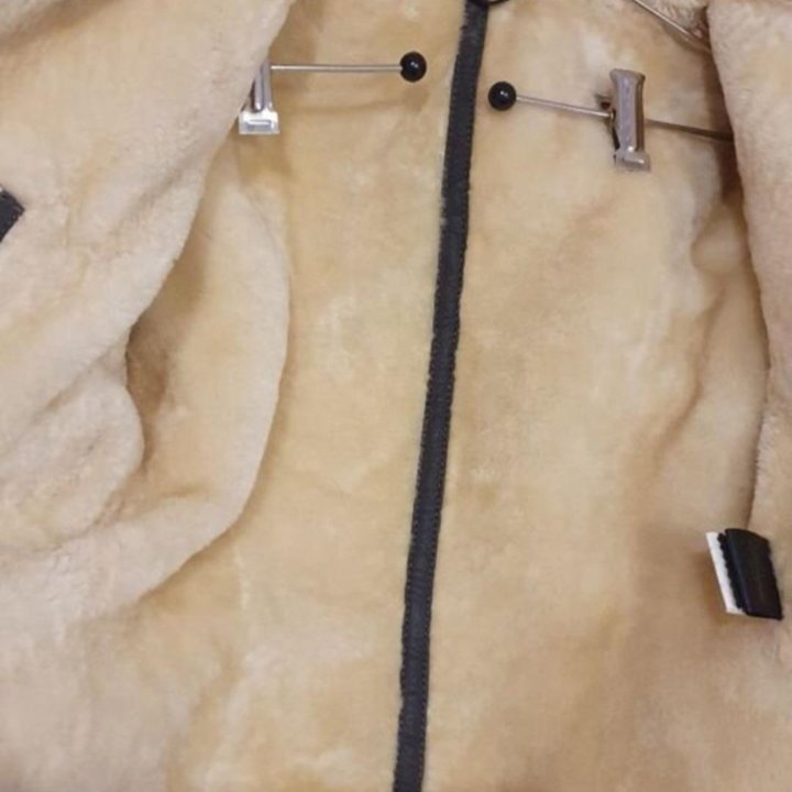 Дубленка со съемным капюшоном(Пилот)