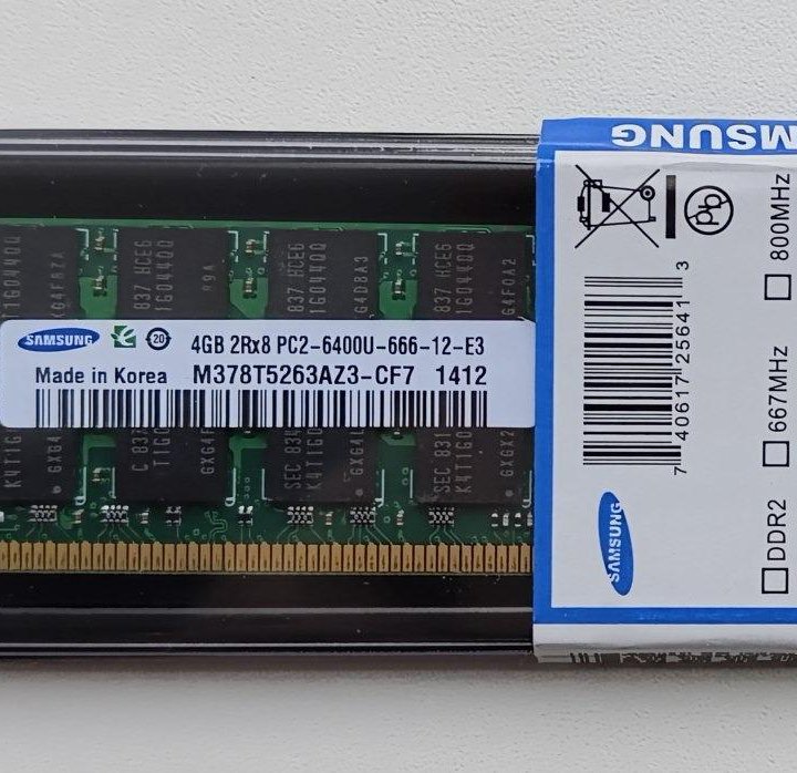 Оперативная память для AMD ddr2 4GB Samsung 800мгц