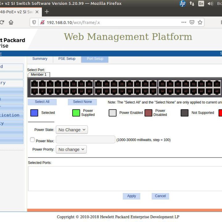 Коммутатор L3 роутер HPE 3600 48 PoE+ v2 SI JG307C