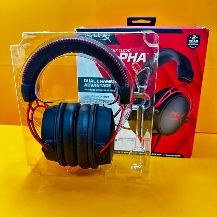 Наушники HyperX Cloud Alpha HX-HSCA-RD черный