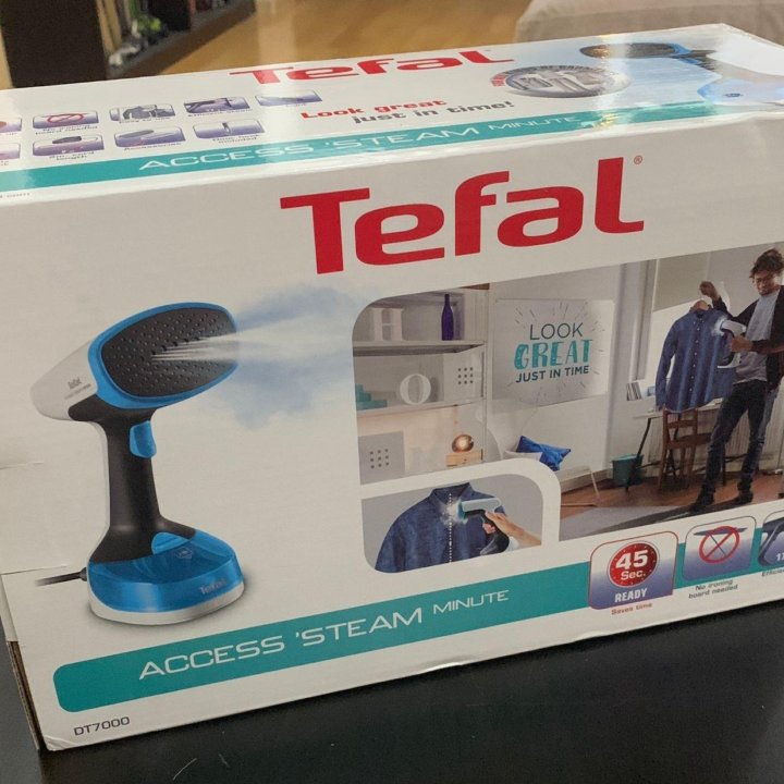 Отпариватель tefal access steam minute dt7000