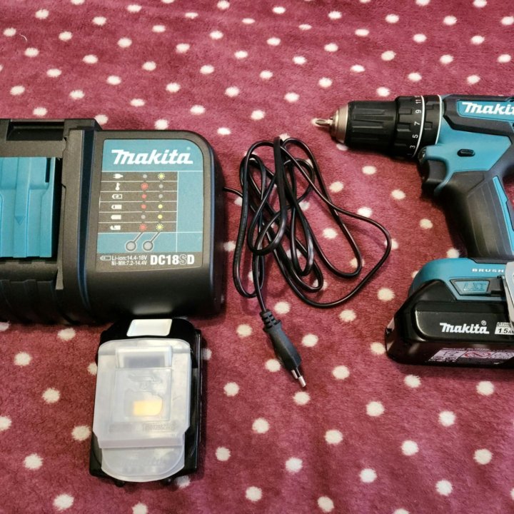 Аккумуляторная дрель шуруповерт makita 18v