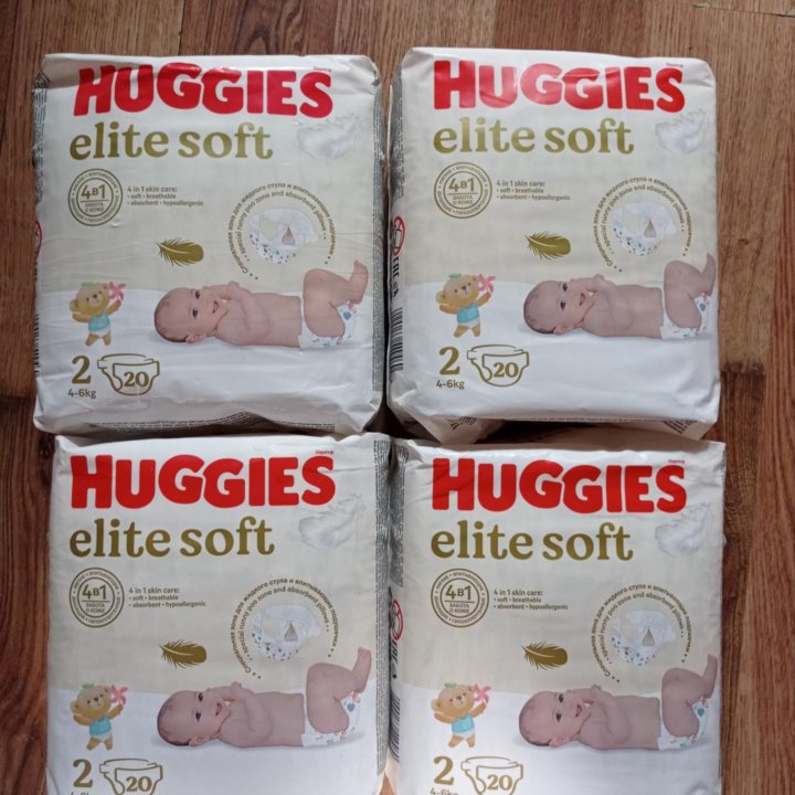 Подгузники huggies elite soft 2