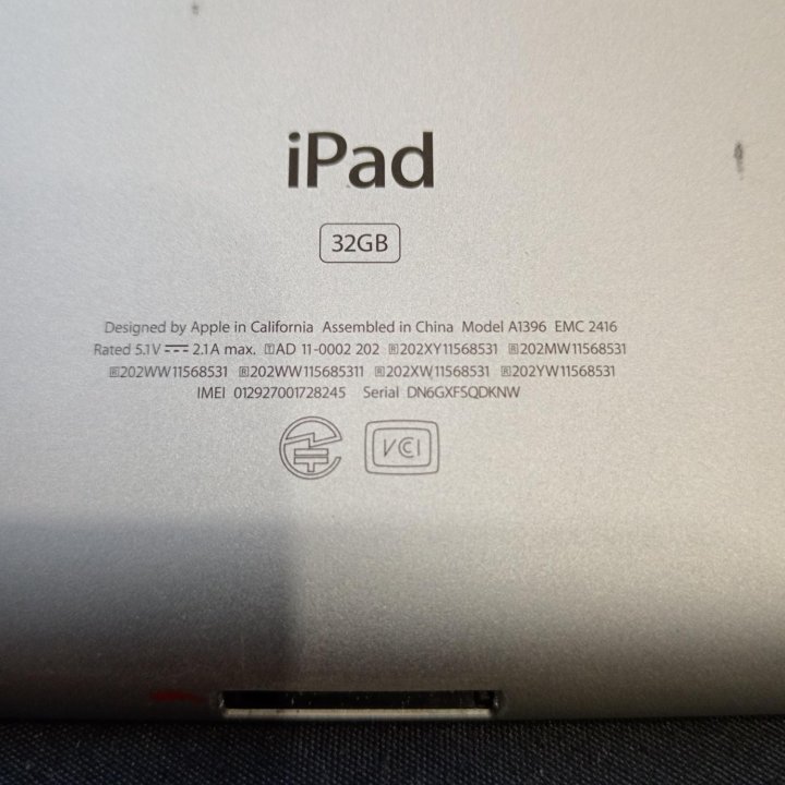 Планшет iPad a1396