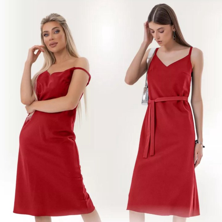 Красное платье