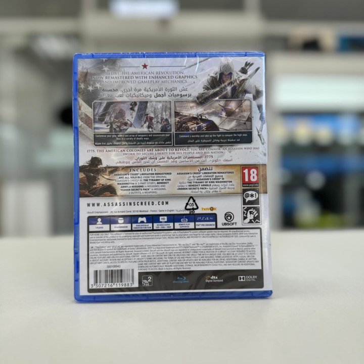 Assasin Creed 3: Remastered [PS4, рус, Новый]