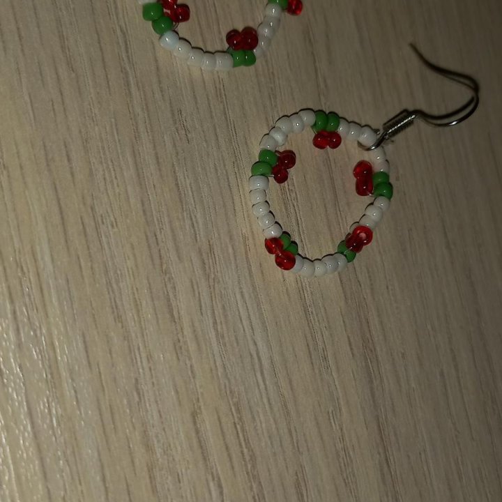 Серёжки из бисера