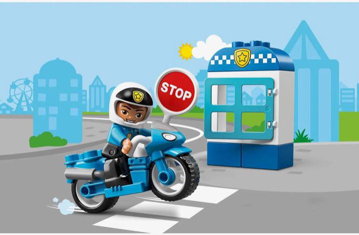 Лего Дупло LEGO DUPLO Town Полицейский мотоцикл