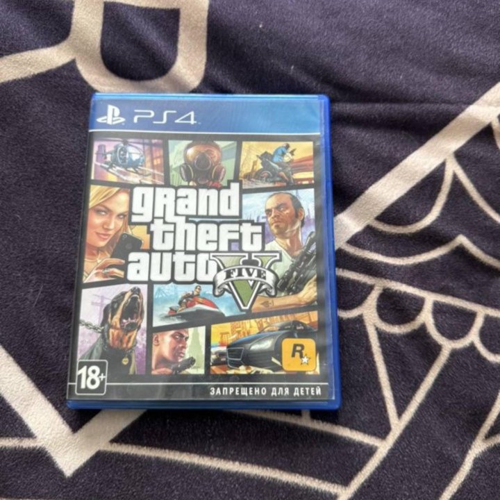 Диск GTA 5 на ps4